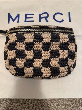 NWT✨Clare V raffia belt bag